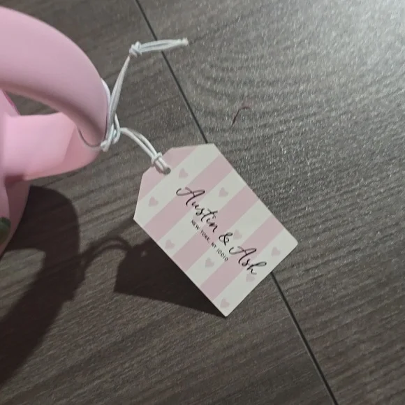 austin & ash valentine's day pink conversation hearts ceramic Nwt - Picture 5 of 5